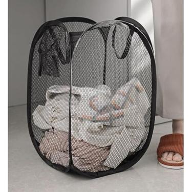 Imagem de Cesto Organizador Dobrável para Roupas e Brinquedos - Caixa Multiuso para Quarto, Cozinha e Casa - Prático e Leve (40x30x50cm, Cores Variadas)