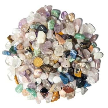 Imagem de 1 kg Misto sortido P Pedra Rolado Aprox 10 a 20 mm Classe B - Cristais