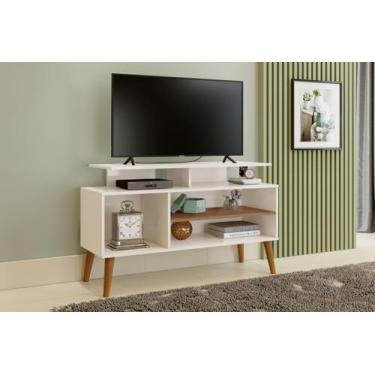 Imagem de Rack lion sala estar tv estante com nichos e prateleiras - CARMOLAR, O