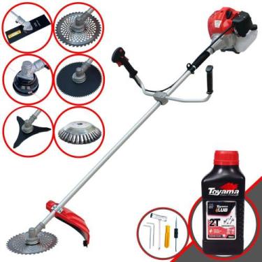 Imagem de Cortador de Grama Anmax CG430P À Gasolina 43cc 2HP 9.000rpm Roçadeira 