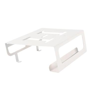 Imagem de kowaku Suporte de bicicleta de parede para garagem, suporte multifuncional de aço carbono com estrutura robusta e economizador de espaço, Branco