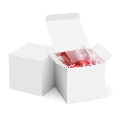 Imagem de Caixas de Presente 9x9x9 cm para Velas, Canecas, Cupcakes, 20 Unidades, Papel Cartão com Tampa, para Artesanato e Lembrancinhas,