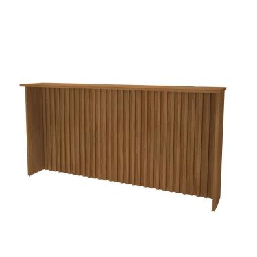 Imagem de Bancada Para Cozinha Ripada 208cm Firenze Freijó Indekes