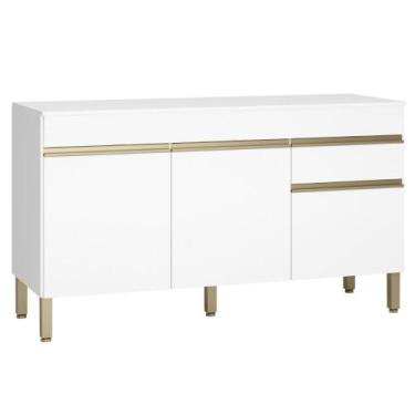 Imagem de Balcão com Tampo e 3 Portas Leicester Supremo - CASA H