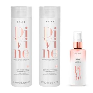 Imagem de Kit Braé Divine - Shampoo 250ml + Condicionador 250ml + Sérum 60ml