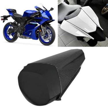 Imagem de BOFOMTT Para YZF-R9 YZF r9 2025 Acessórios Novo Corcunda Traseira Motocicleta Tampa Traseira Placa do Assento Traseiro Guarnição Cauda Corcunda Assento Traseiro Carenagem Cauda (Padrão de Fibra de
