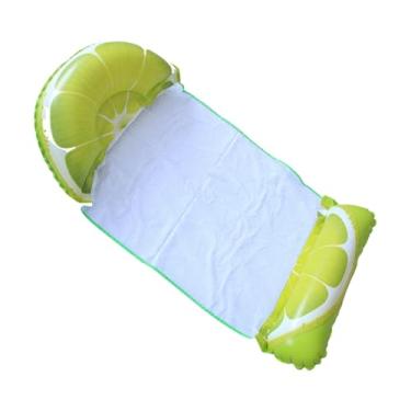 Imagem de Flutuadores infláveis ​​para piscina, flutuadores para adultos - Espreguiçadeira inflável - Espreguiçadeira de piscina em de fruta, cadeira flutuante, rede de água, flutuadores de piscina, brinquedos
