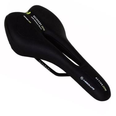 Imagem de Selim Absolute Atletic Foam 2354h Vado Cavidade Bike Preto