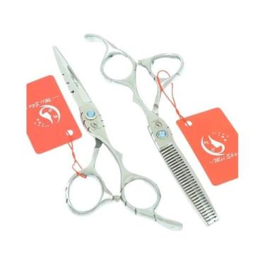 Imagem de Tesoura De Cabeleireiro Profissional De 5,5/6 Polegadas Meisha 440C Te