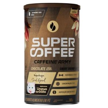 Imagem de SuperCoffee 380gr - Caffeine Army, Chocolate lingua de gato