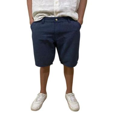 Imagem de Bermuda Sarja Bolso Faca - Wju Jeans, 44, Azul