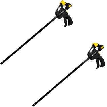 Imagem de Kit-2 Grampos Tipo Sargento de Aperto Rápido 18 Pol 450mm para Marcenaria Fertak