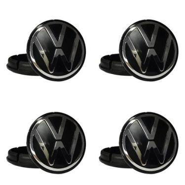 Imagem de Jogo Calota Meio Roda Centro Volkswagen Nivus 2020 2021 56mm