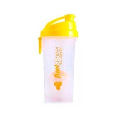 Imagem de Coqueteleira Fuel Shaker 470ml - Bodybuilders, Transparente e Amarelo,