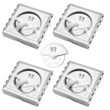 Imagem de Sunch Craft 30 peças mini cortador de pizza de aço inoxidável para lembrancinhas de casamento, chás de bebê, lembranças, presente de devolução de convidado, pacote individual