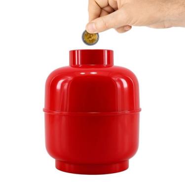 Imagem de Cofrinho Botijão Guarda Moedas Cofre Plástico Cores Diferen - Cofrinho