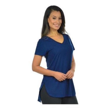 Imagem de Blusa Feminina Gola V Longa Camiseta Babylook Mullet-Feminino