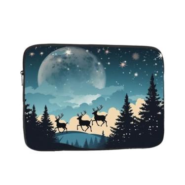 Imagem de Capa para laptop, Natal, inverno, bolsa para laptop, capa protetora para notebook de 13 polegadas