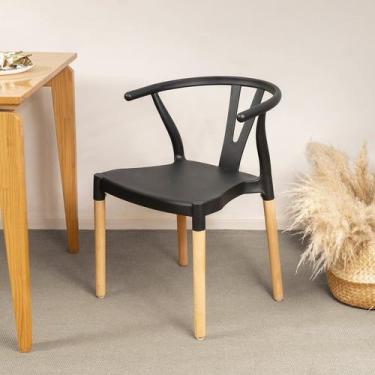 Imagem de Cadeira de Jantar Wishbone Yescasa