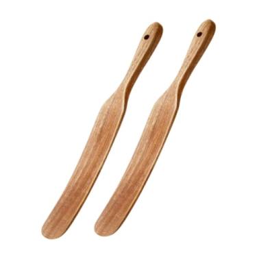 Imagem de Ｂｅｓｇａ Batedor de massa, jarra de madeira, espátula plana de madeira para pão, para misturar, bater, misturar, levedura, agentes de fermentação, B