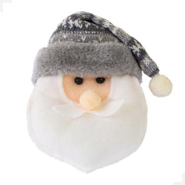 Imagem de Carinha de Papai Noel Grafite 13cm Magizi - Shoppingdaalegria