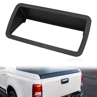 Imagem de Dunviku Moldura da maçaneta da porta traseira compatível com Chevy S10 GMC Sonoma 1996-2000 Isuzu Hombre 1994-2004 Substituição para 76108 15007219 GM1916103 Preto