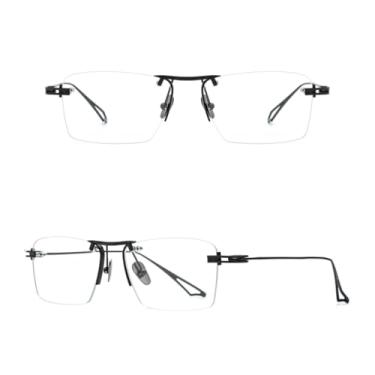 Imagem de VFDHN Armação de óculos de titânio para homens, sem aro, ultraleve (3)