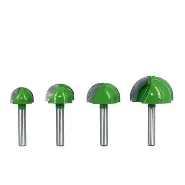 Imagem de 5pcs Or 4pcs 6mm Shank Ball Nose Router Bit Set Carbide Tapered Core Box Solid CNC Radius Core Milling(4pcs per set)