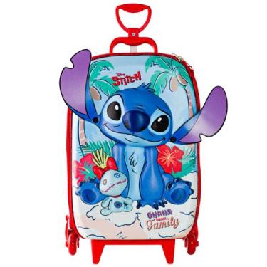 Imagem de Mochila Lilo Stitch Disney Bolsa Escolar Impermeável Grande Infantl Es