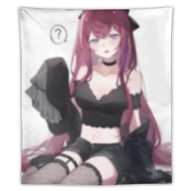 Imagem de LIEGBMEU Sexy Bikini Hot Anime Girl Tapeçaria 127.0 cmx152.4 cm Interior Exterior Wall Quilt Art Decoração de Tapeçaria Caprichosa, AF174