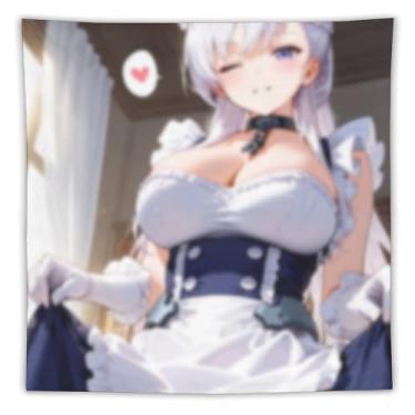 Imagem de LIEGBMEU Sexy Bikini Hot Anime Girl Tapeçaria 152.4 cm x 152.4 cm Interior Exterior Wall Quilt Art Decoração de Tapeçaria Caprichosa, AF360