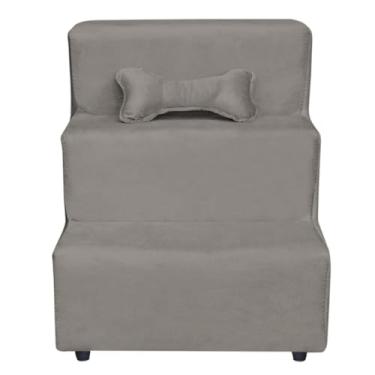 Imagem de Escadinha para Pet 3 Degraus Gato e Cachorro,rampa para pet subir na cama(Cappuccino)