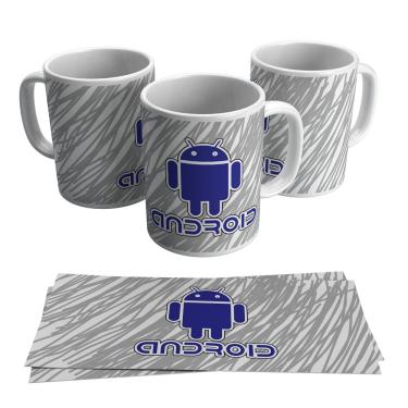 Imagem de Caneca Android Bonequinho Logo Aplicativo Google 325ml