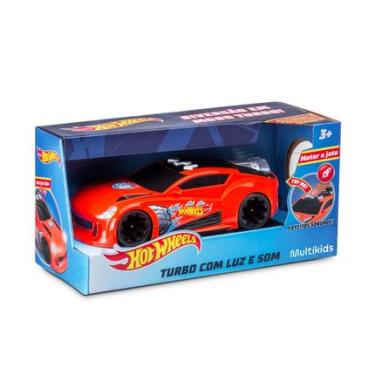 Imagem de Carro Hot Wheels Turbo com Luz e Som Laranja Multikids - BR1431 BR1431