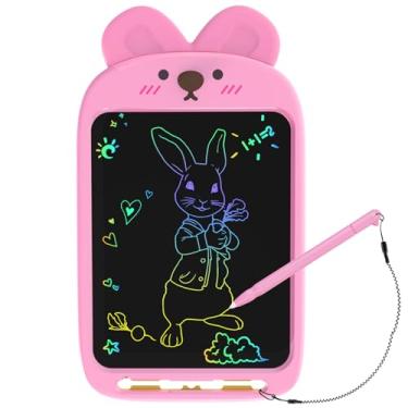 Imagem de CHAFEGY Tablet de escrita LCD de 25 cm, brinquedo apagável, almofada de desenho de coelho fofo para crianças de 2 a 6 anos - Presente educativo de aniversário de Natal (coelho)