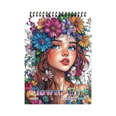 Imagem de Livro De Colorir Em Espiral Adulto 30 Folhas 11,2x8,3 Polegadas Papel 