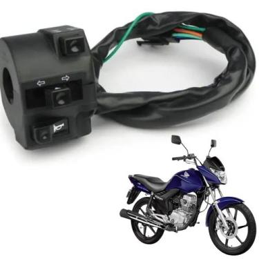 Imagem de Punho Chave Luz Cg 150 Titan Es Esd Ks Mix Flex Buzina Pisca - Tmac