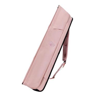 Imagem de Zxpjkyu Bolsa para taco de bilhar transversal prática com zíper bolsa à prova d'água para homens e mulheres acessórios de transporte para bilhar viagem, Luz Rosa