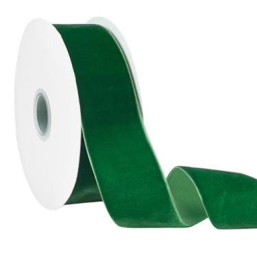 Imagem de PH PandaHall Fita de veludo de 3,5 cm, fita vintage de 10 metros, fitas de cetim de lado único para laço de cabelo, embrulho de presente, decoração de Natal, arranjos de flores, buquês de noiva