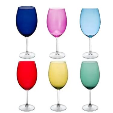 Imagem de Taça Cristal Gastro Agua 580ml Coloridas 6un