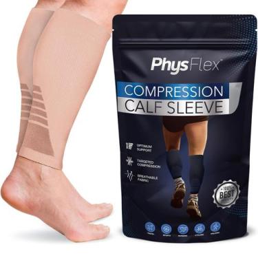 Imagem de Mangas de compressão de panturrilha PhysFlex para homens e mulheres (1