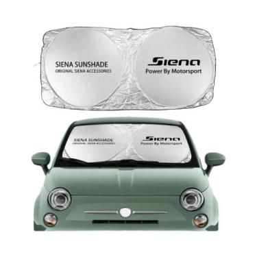 Imagem de Protetor Solar Para Para-brisa De Carro Fiat 500 Panda Punto Bravo Tip