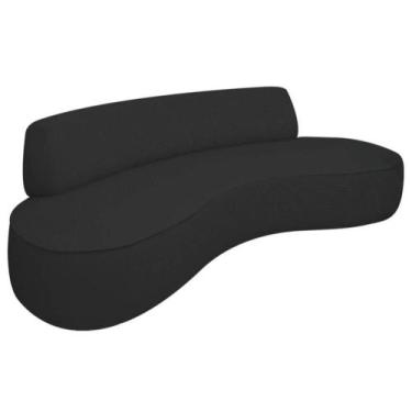 Imagem de Sofá Curvo 2 Lugares Sala de Estar Recepção Escritório Amsterdã 140cm 