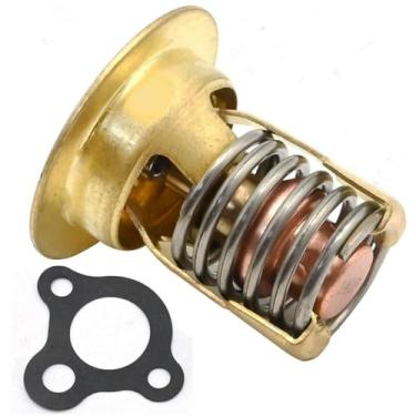 Imagem de DELEYAPARS Kit de termostato externo 18-3650, substituição de acessório de termostato para substituição Mercury Marine para Mercruiser 2.5 e 3.0 motores de 4 cilindros em linha substitui 59078 59078Q3