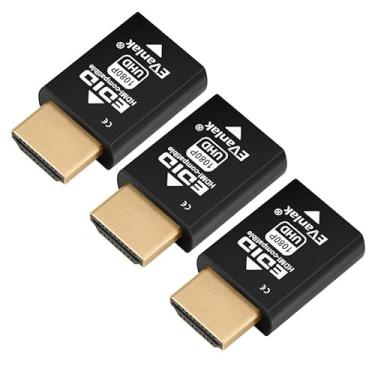 Imagem de Mini emulador HDMI EDID Passthrough - 1920x1080@59Hz | Design compacto | Suporta interruptores HDMI, extensores, receptores AV, divisores de vídeo - 3 peças