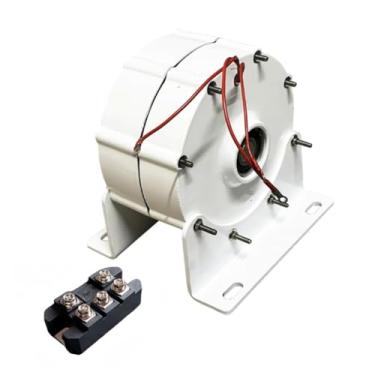 Imagem de 220V,HYZHANHONG Motor elétrico trifásico de ímã permanente de 48 V, 16.000 W, 12 V, 24 V e 48 V, alternador CA faça você mesmo, motor de ímã permanente (com retificador)