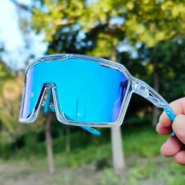 Imagem de VOLOCOVER Óculos de ciclismo proteção esportiva à prova de ultravioleta prevenção de colisão de segurança (azul)