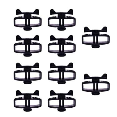 Imagem de aeobdai 10 peças de aperto de fio de poliéster portátil para cerca elétrica, varal, jardim, cercas e fazendas