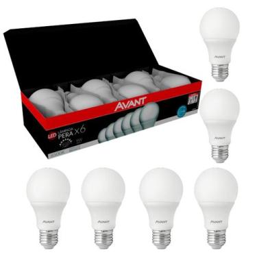 Imagem de Kit 6 Lâmpadas LED 9W E27 6500K Bivolt  Alta Luminosidade, Duráveis e 