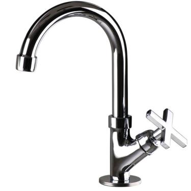 Imagem de Torneira de Mesa Bica Móvel Metal 1/4 de Volta para Lavatório - 770239 - STOC